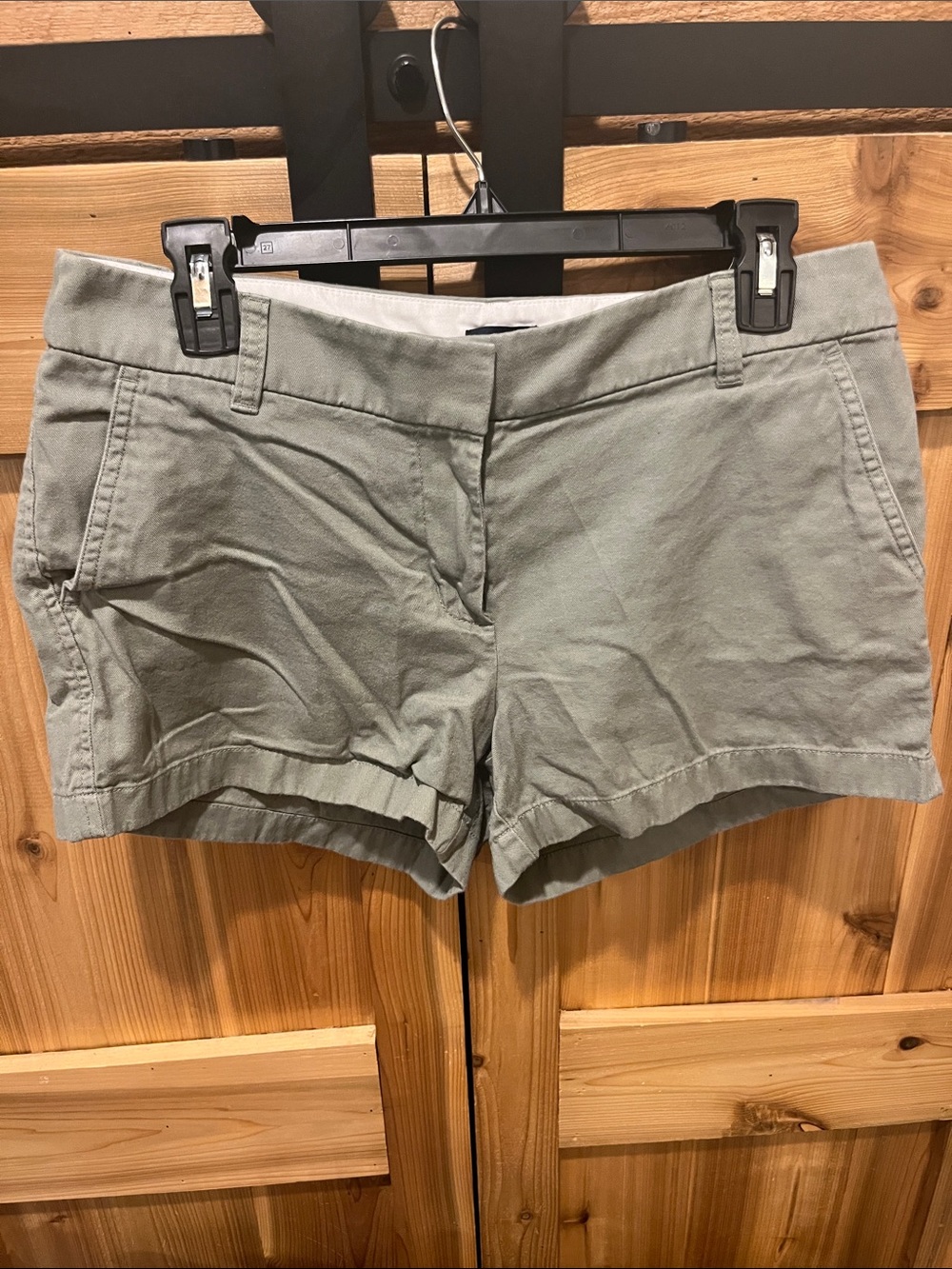 J. Crew Sage Green Chino Shorts